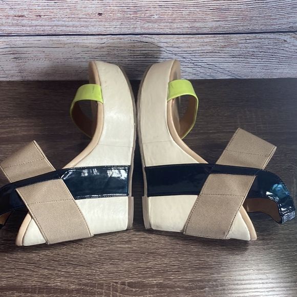 Matisse Women's Sz 8 Multi-Color Platform Wedge Sandals - Picture 6 of 12